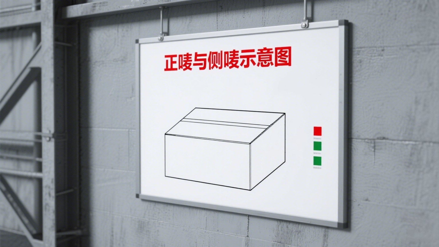 正唛与侧唛贴示意图