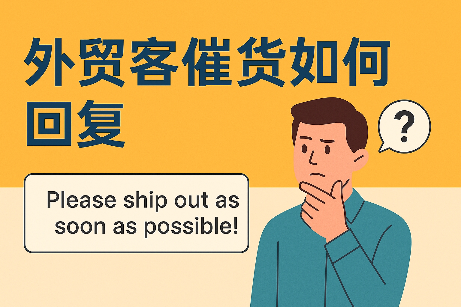 外贸客户催货如何回复？高情商英文模板+实用技巧