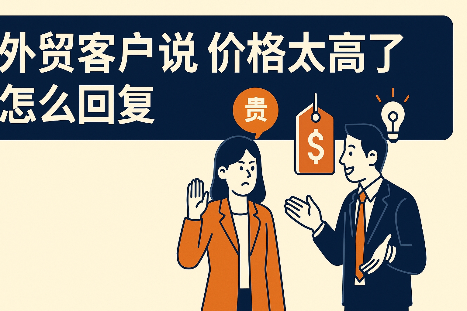 外贸客户说价格太高了怎么回复