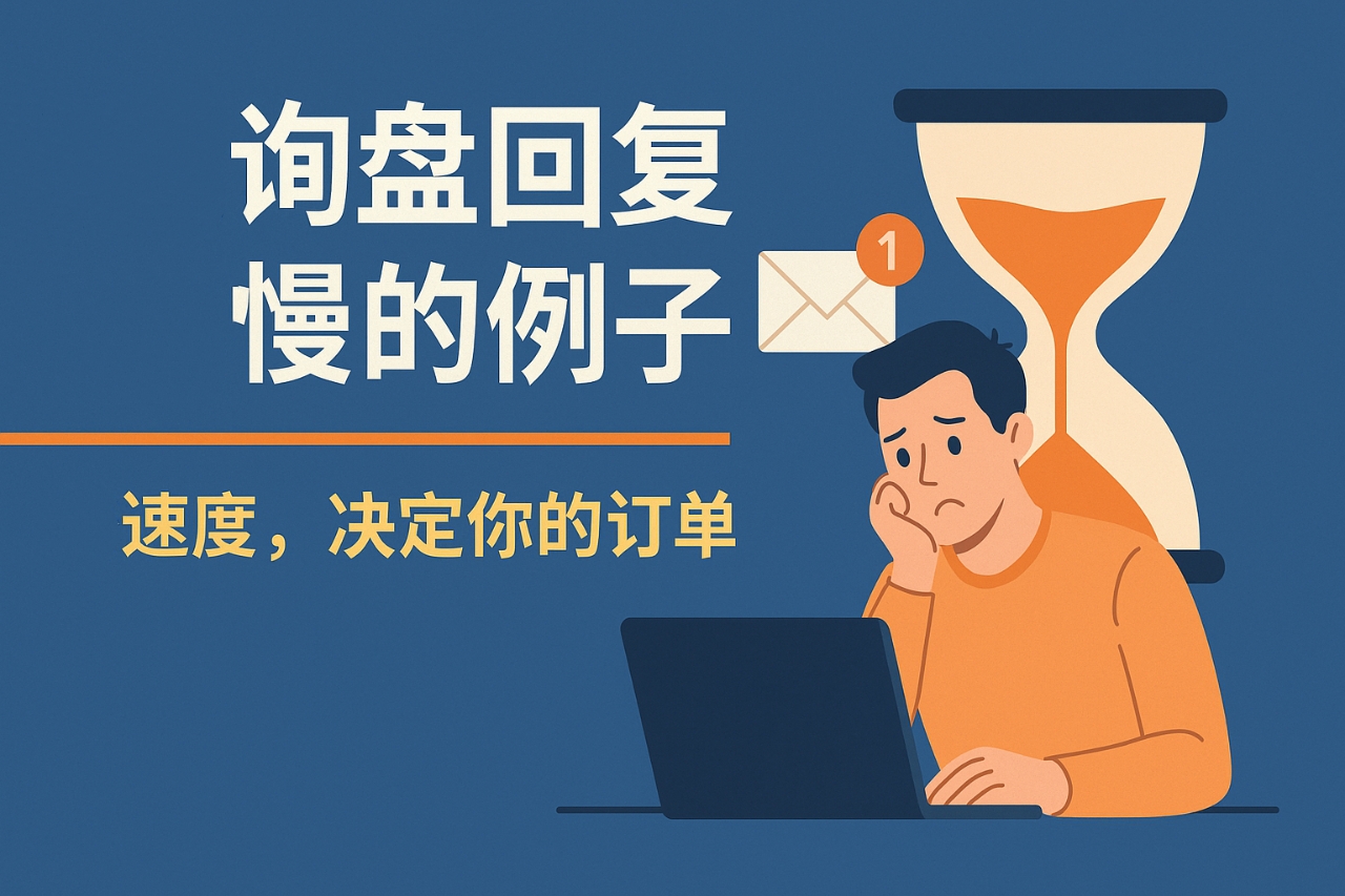 外贸询盘回复速度慢的例子与改善建议