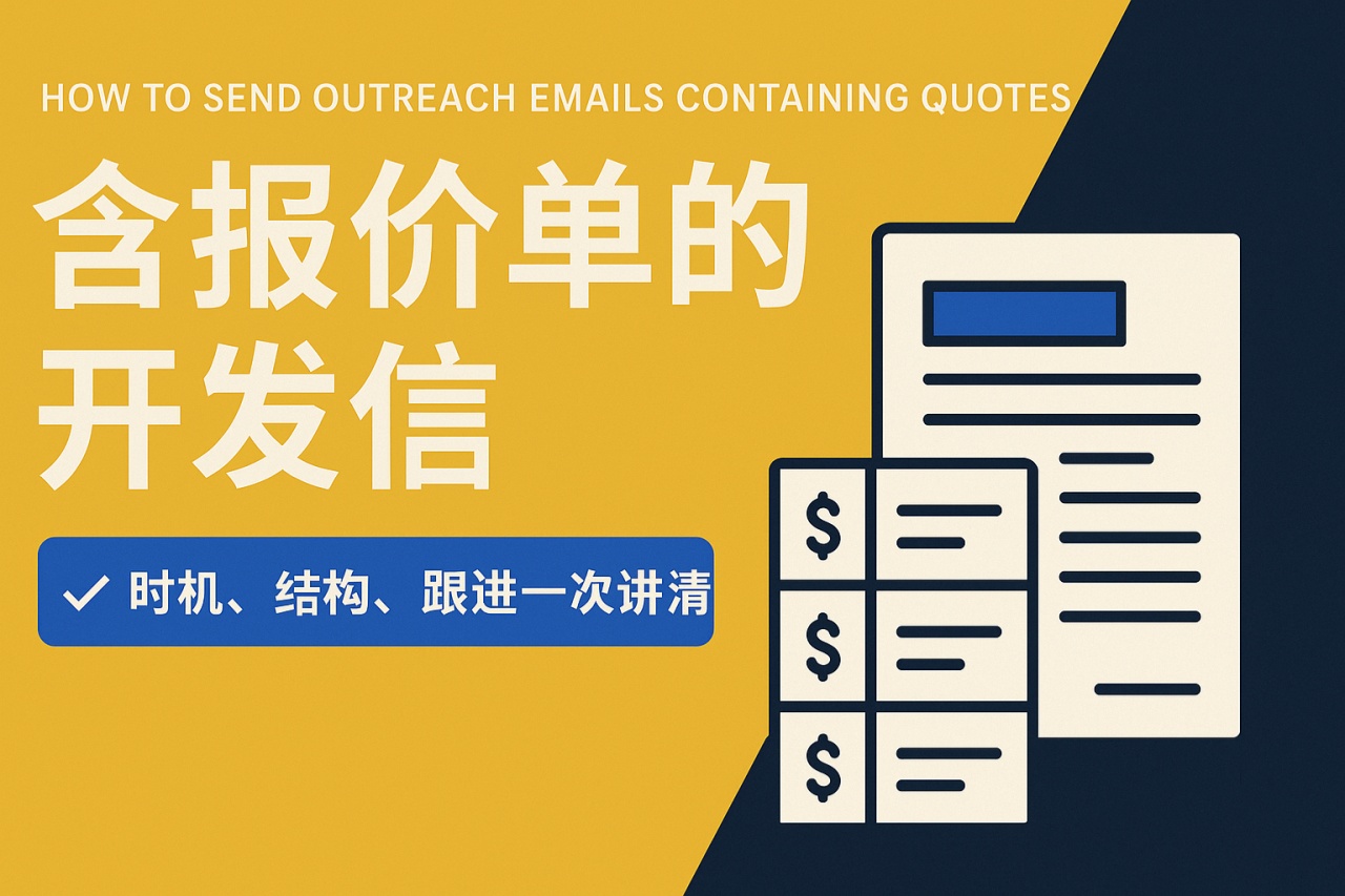 含报价单的开发信怎么写？外贸报价型开发信模板+写作技巧