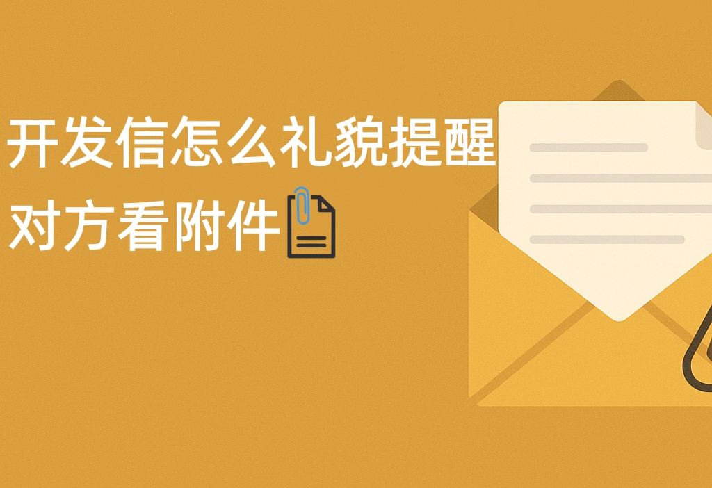 开发信怎么礼貌提醒对方看附件？（10 种高回复率英文写法）
