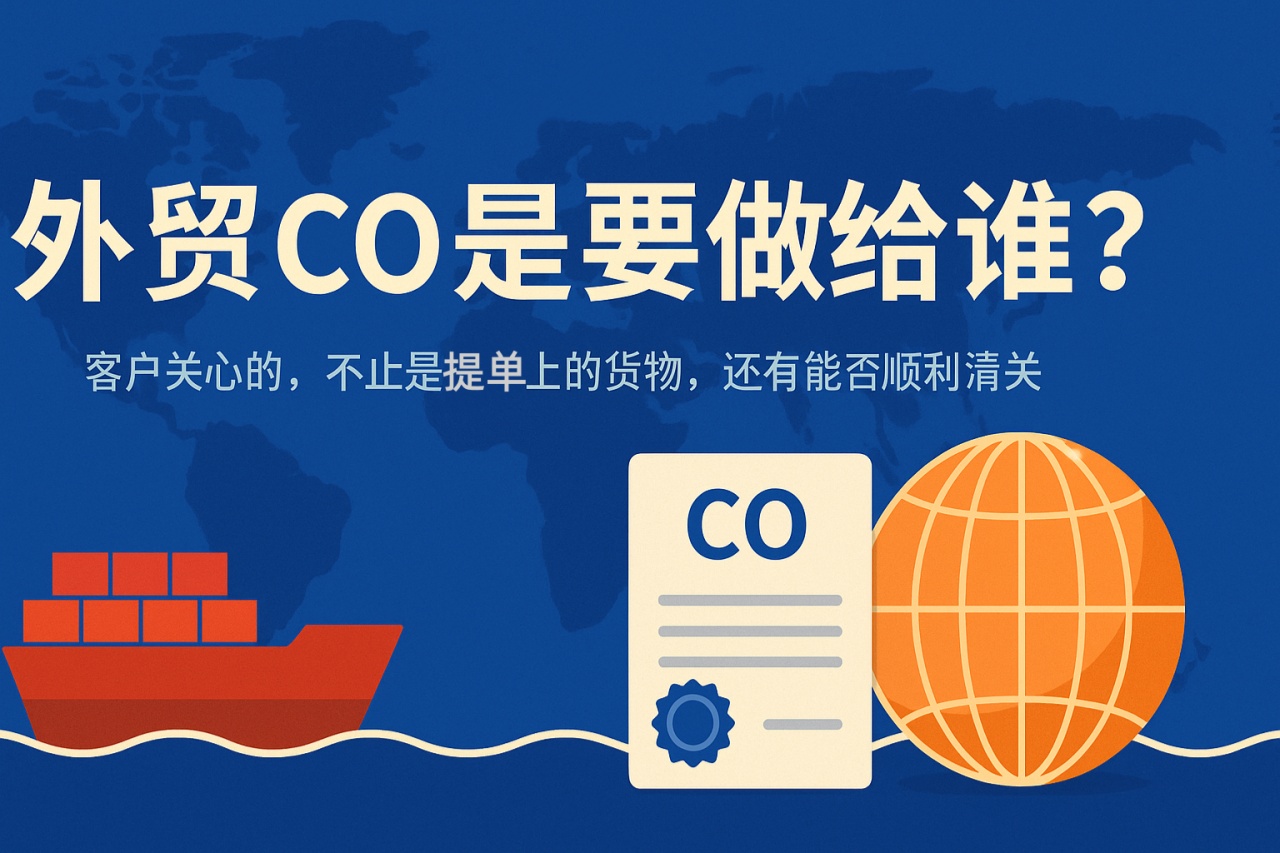 外贸 CO 是要做给谁的？（最通俗的大白话解释）