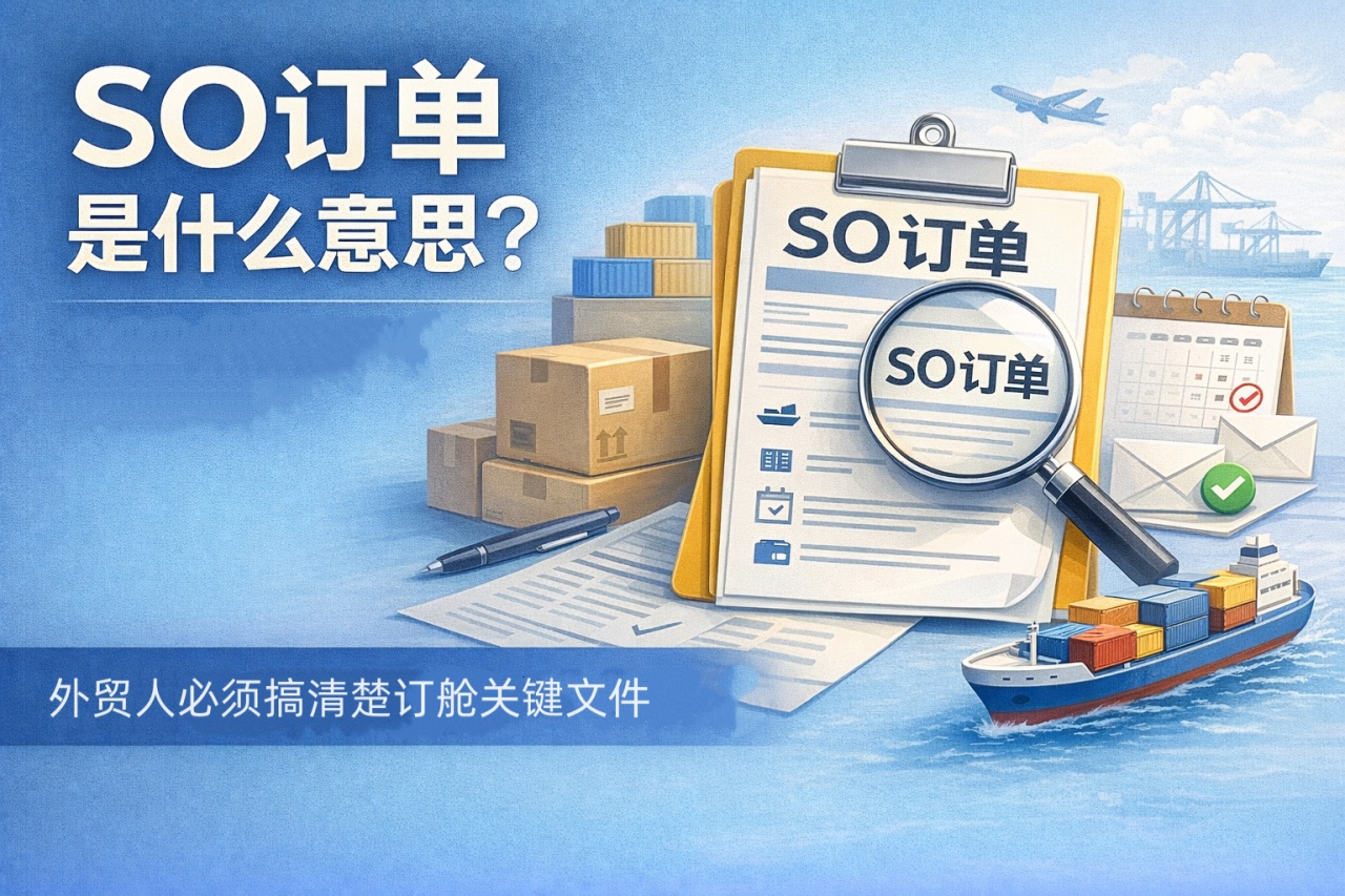 SO订单是什么意思？外贸人必须搞清楚的订舱关键文件
