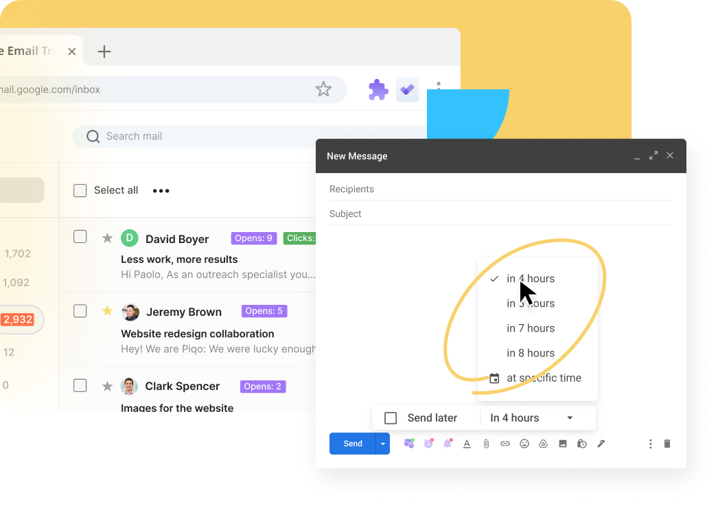 为您 Gmail 帐户中的电子邮件设置时间表