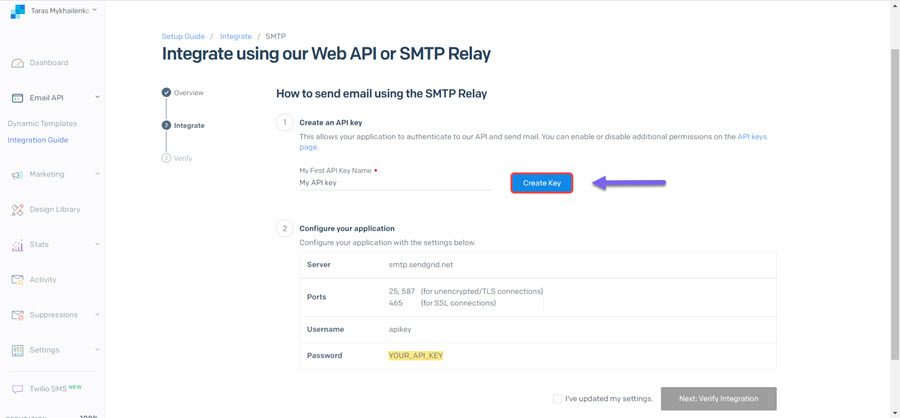Snovio使用详细教程 - 如何将 SendGrid SMTP 连接到 Snov.io