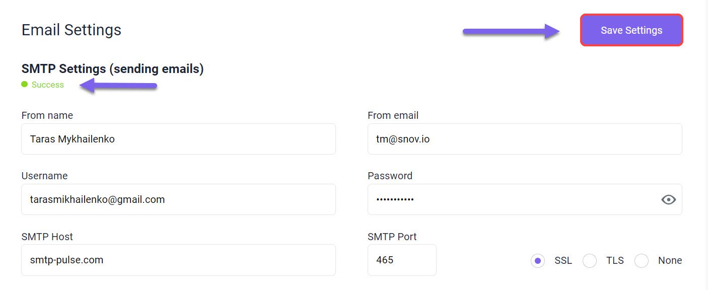 Snovio使用详细教程 - 如何将 SendPulse SMTP 连接到 Snov.io