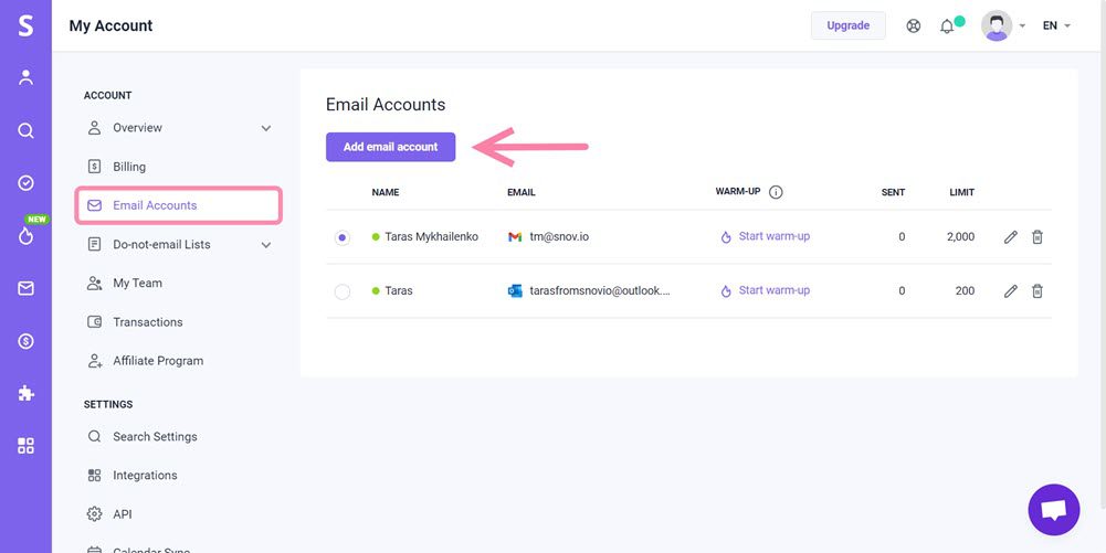 Snovio使用详细教程 - 如何将亚马逊 WorkMail 连接到 Snov.io
