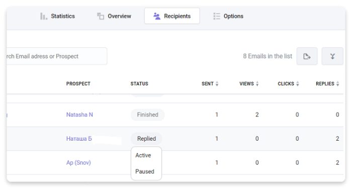 Snovio使用详细教程 - 如何在营销活动中运用回复跟踪功能