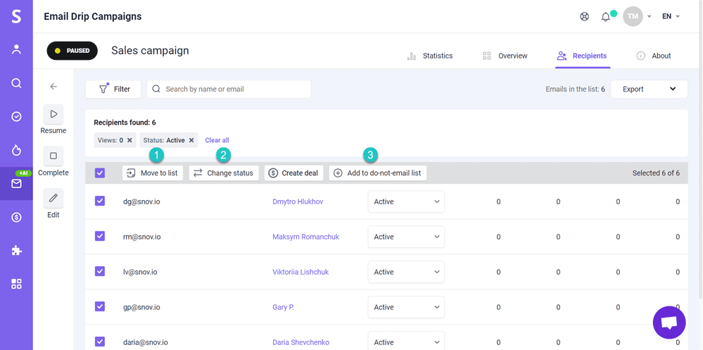 Snov.io使用详细教程 - 如何处理无法验证的(黄色状态)电子邮箱